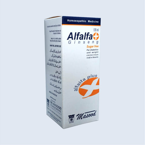 Alfalfa Tonic+Ginseng | 120 ML | Dr. Masood Homoeopathic | Buy Online Alfalfa Tonic+Ginseng | 120 ML | Dr. Masood Homoeopathic | Buy Online