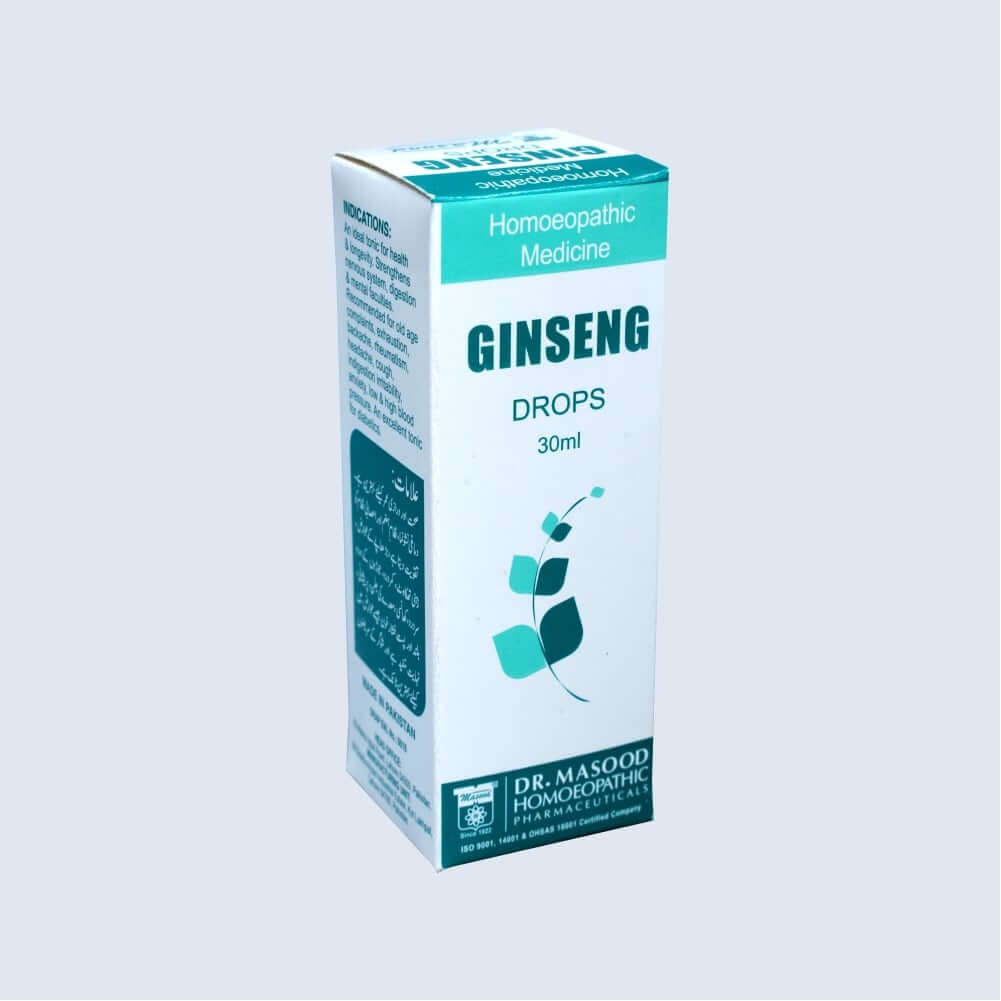 GINSENG drops by - Dr. Masood Homoeopathic-for-nervous system-buyonline GINSENG drops by - Dr. Masood Homoeopathic-for-nervous system-buyonline