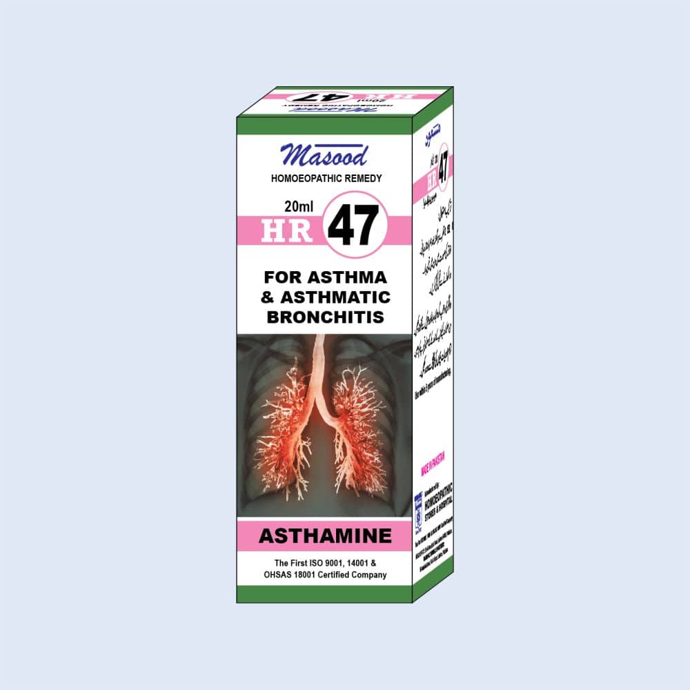 HR NO-47 (ASTHAMINE) - Dr. Masood Homoeopathic Pharmaceuticals HR NO-47 (ASTHAMINE) - Dr. Masood Homoeopathic Pharmaceuticals