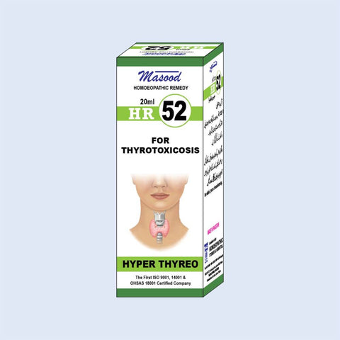 HR NO-52 (HYPER THYREO) - Dr. Masood Homoeopathic Pharmaceuticals HR NO-52 (HYPER THYREO) - Dr. Masood Homoeopathic Pharmaceuticals