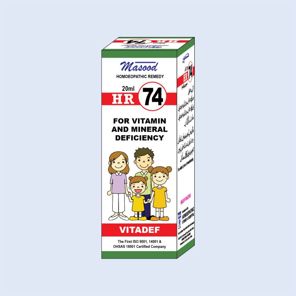 HR NO-74 (VITADEF) - Dr. Masood Homoeopathic Pharmaceuticals HR NO-74 (VITADEF) - Dr. Masood Homoeopathic Pharmaceuticals
