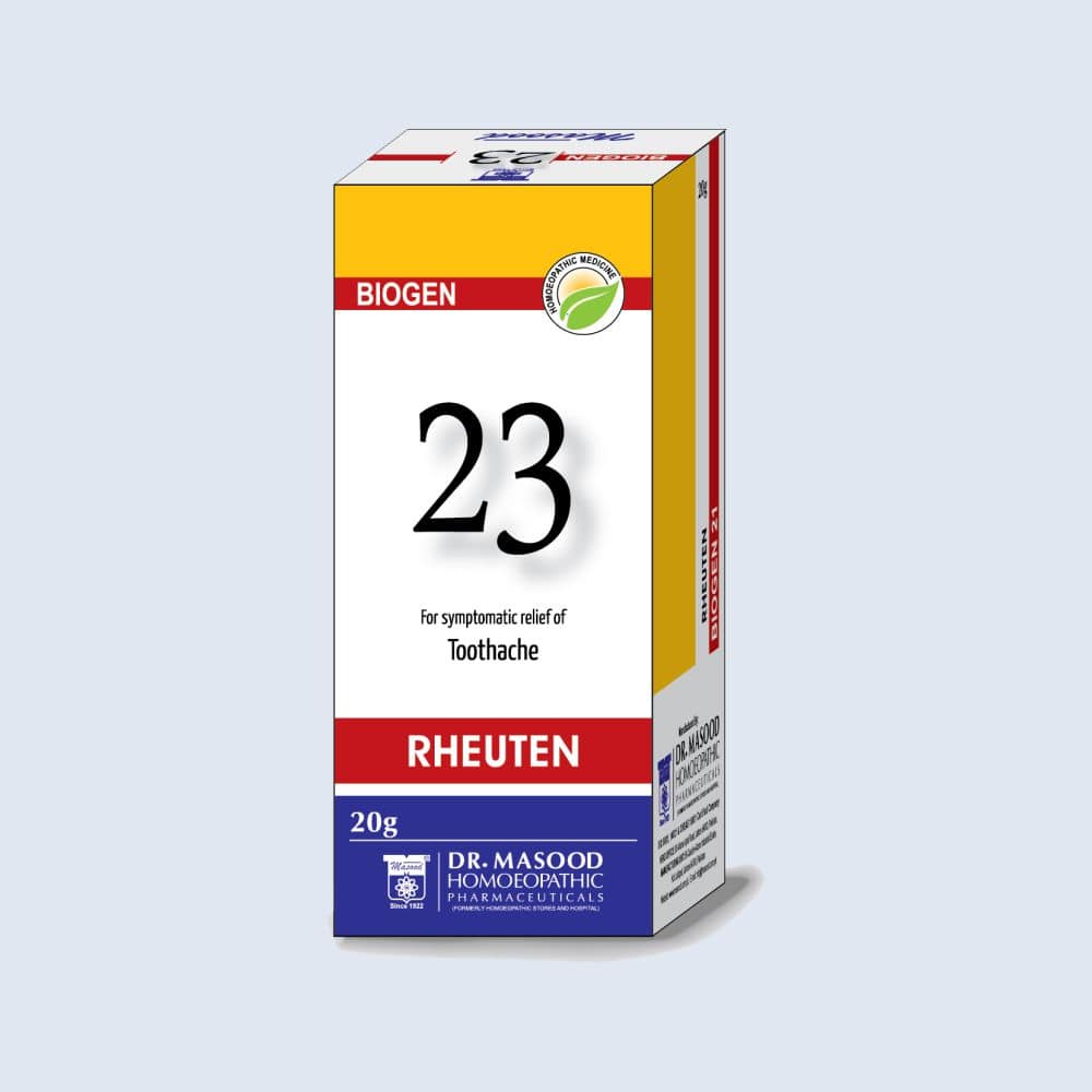 BIOGEN 23 - Homeopathic tablets for toothache and pain