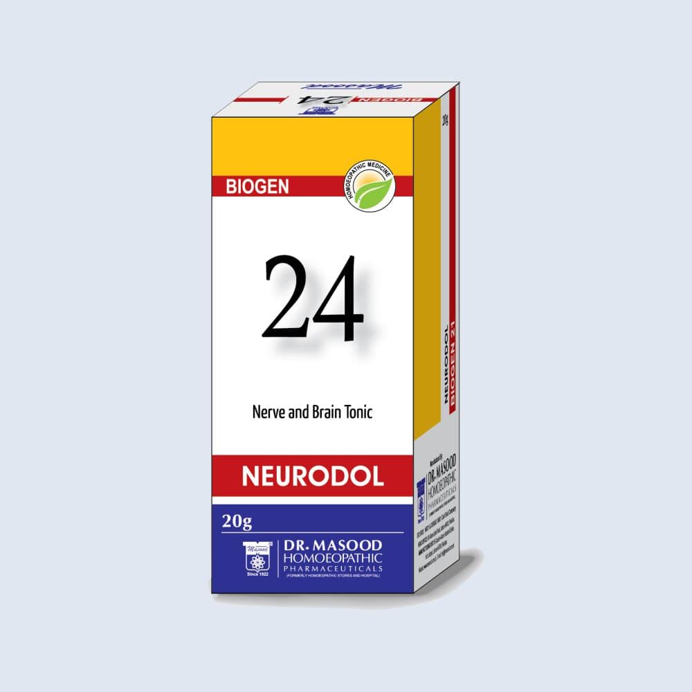 BIOGEN 24 NEURODOL - Homeopathic Brain and never tonic | Dr. Masood Homoeopathic Pharmaceuticals