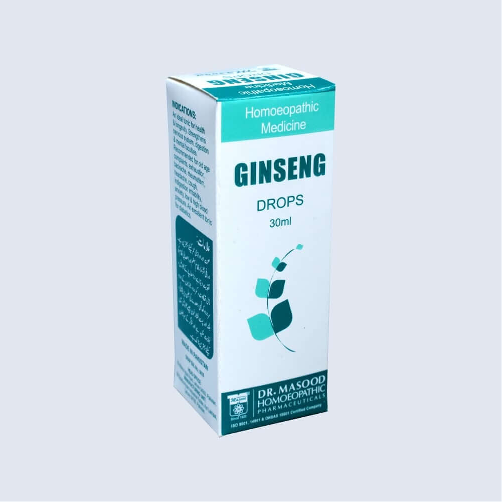 GINSENG drops by - Dr. Masood Homoeopathic-for-nervous system-buyonline