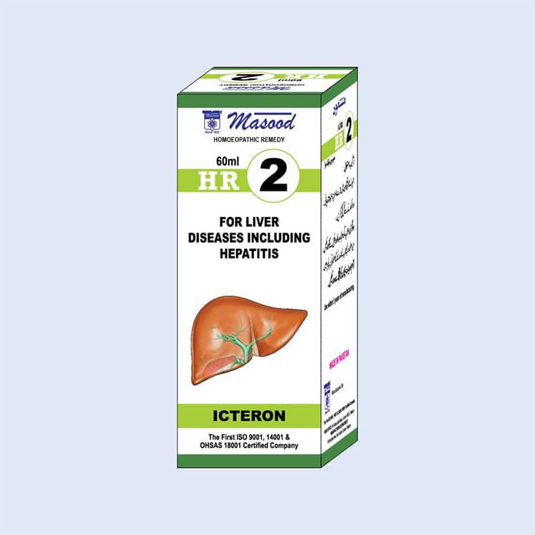 ICETRON - HR. 2- Homeopathic Drops for Liver (Hepatitis) & Gall bladder stones- Dr Masood