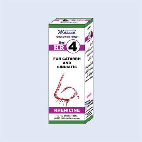 HR NO. 4 - Homeopathic Drops for Catarrh- Dr. Masood ®