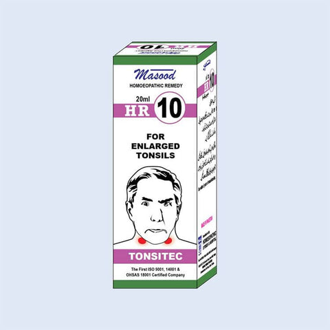 HR.10 - Homoeopathic Medicine for Tonsils- Dr. Masood homeoapthic pharma