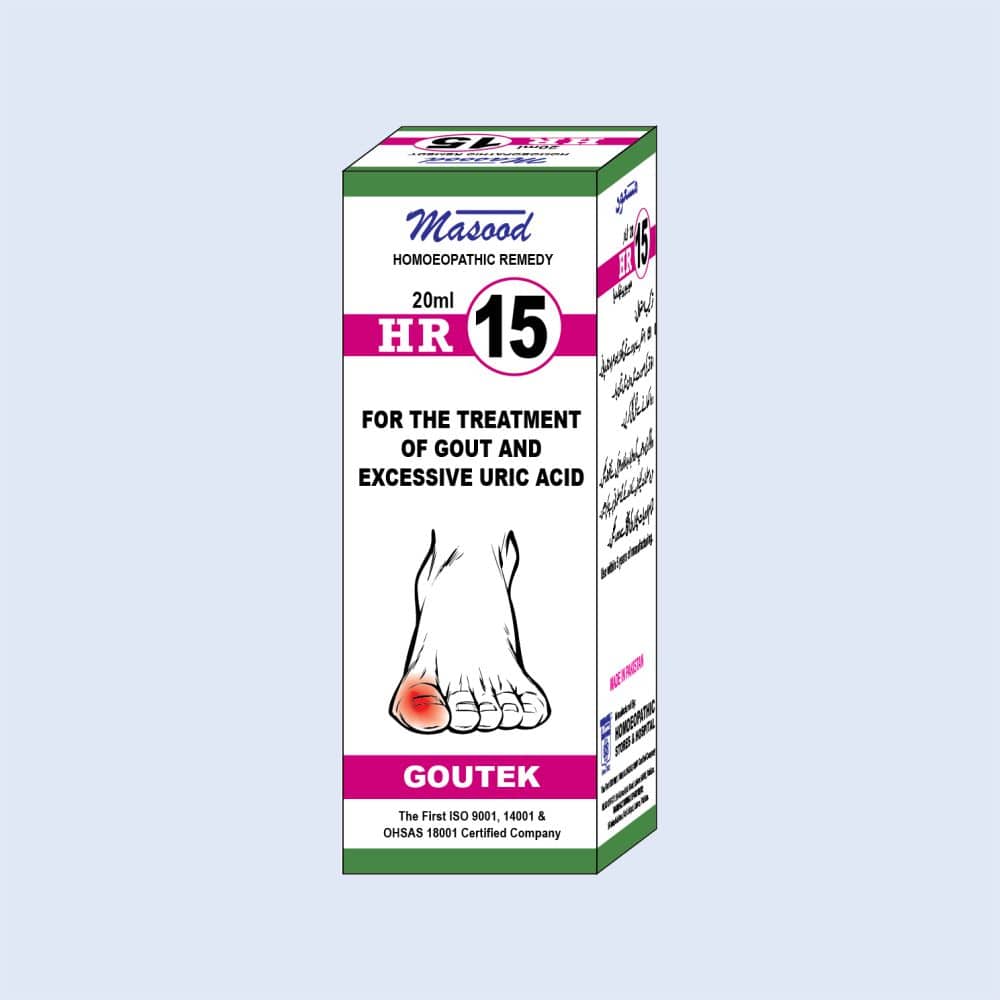 HR-15 (GOUTEK) - Dr. Masood Homoeopathic Pharmaceuticals