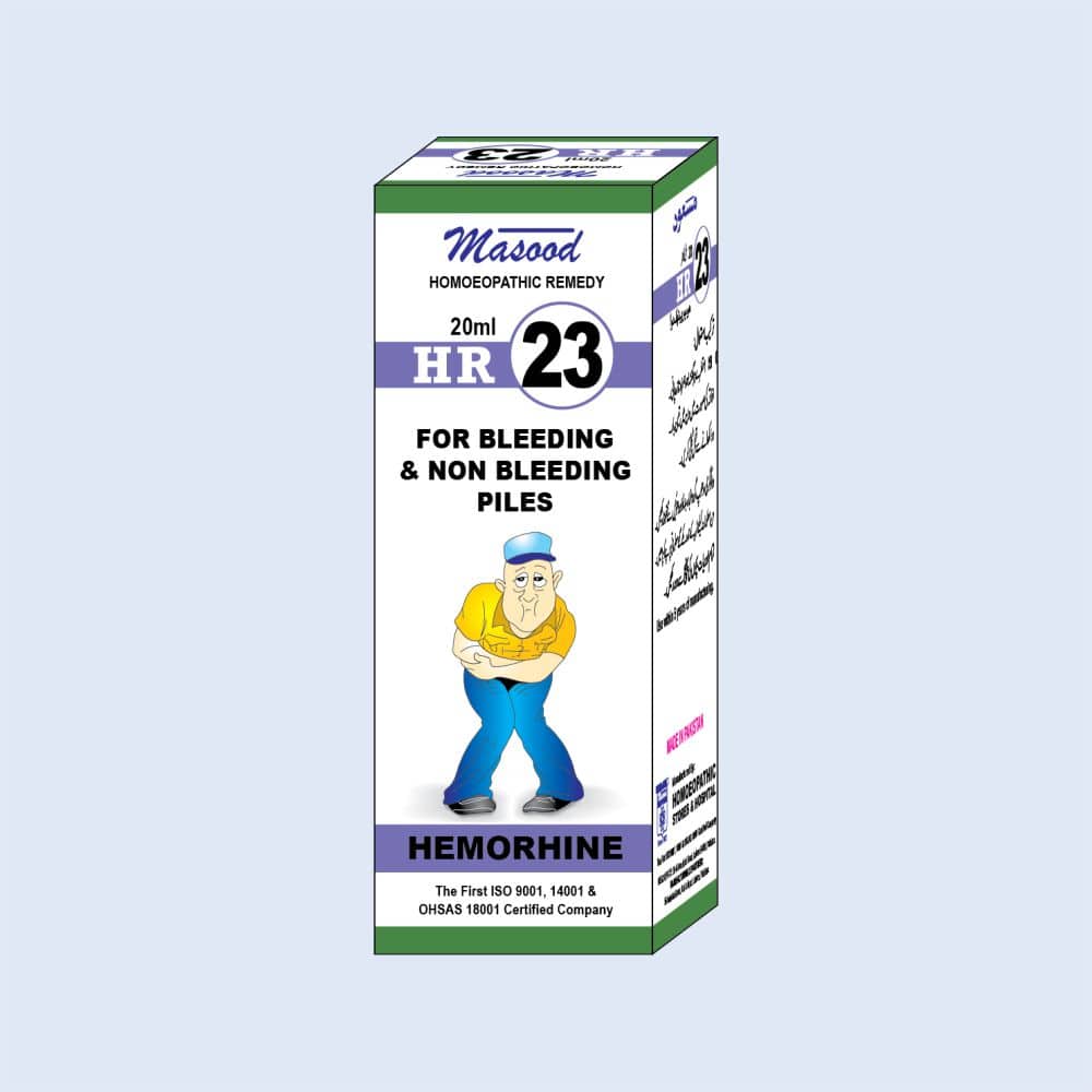HR-23 (HEMORHINE) - Homeoapthic medicine for Piles - Dr-Masood