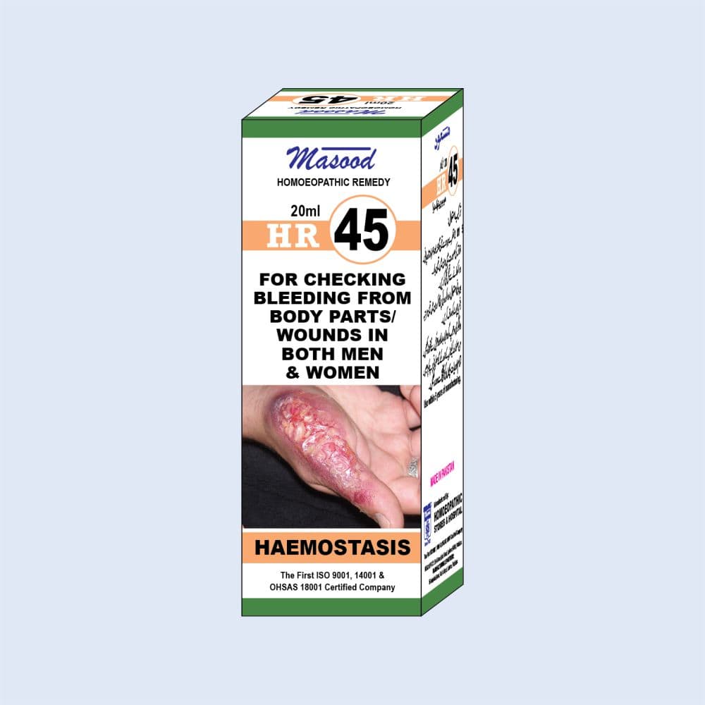 HR-45 (HAEMOSTASIS) - Dr. Masood Homoeopathic Pharmaceuticals