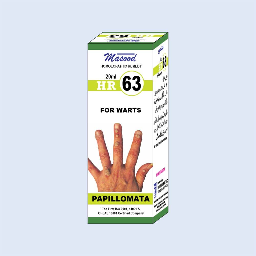 HR NO-63 (PAPILLOMATA) - Dr. Masood Homoeopathic Pharmaceuticals