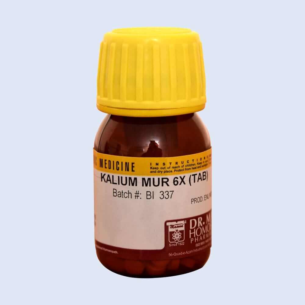 Kalium Mur 6X , 3X , 12 X | Bio Chemic Salt- Masood homeopathic