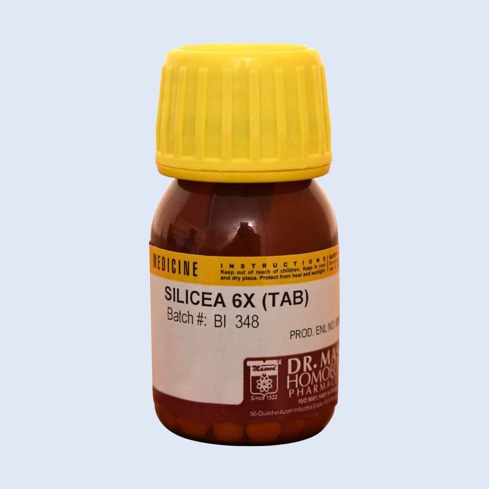 Silicea 6X, 3X, 12X -Bio Chemic Salt-tissue salt- Masood-homeopathic