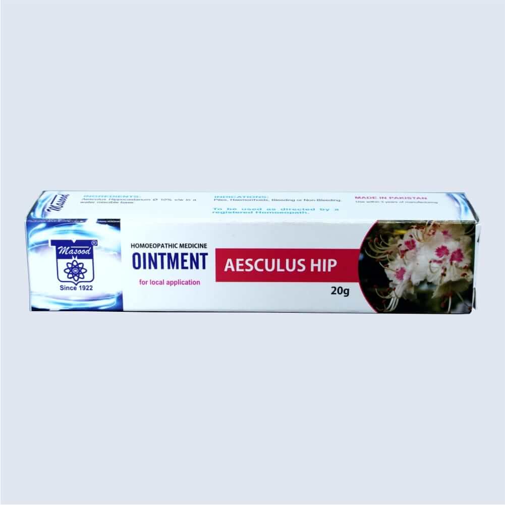 Aesculus Hip - Ointment for Piles (bleeding/ non bleeding)-Dr. Masood