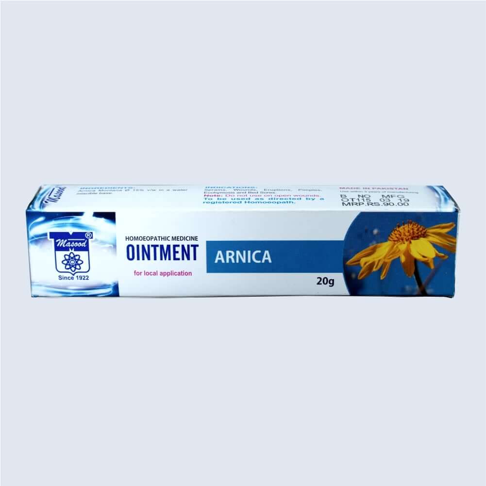 Arnica Cream for Bruises, Joint Pain, Injuries - Dr Masood homeopathic pharmaceuticals