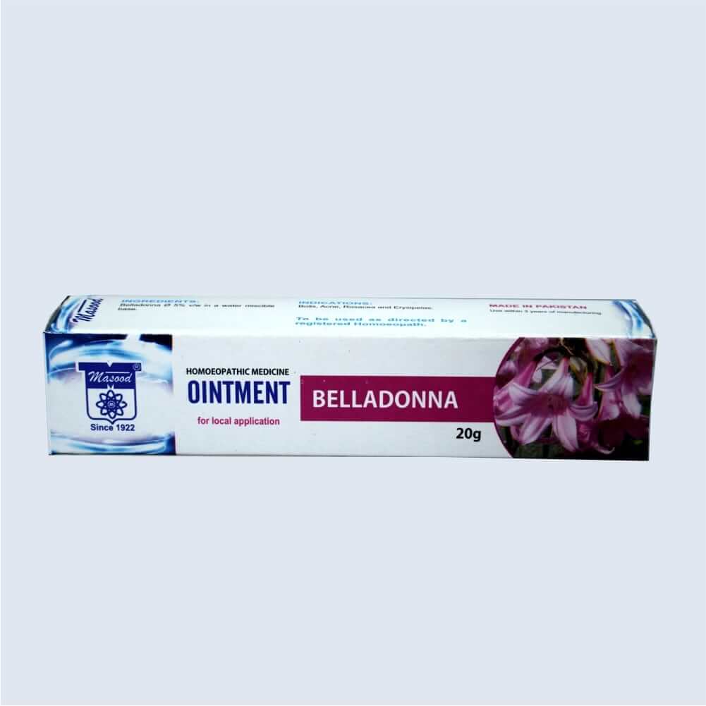 Belladonna Cream-boils-acne-pimple-skininfections- by Dr Masood homeopathic pharma