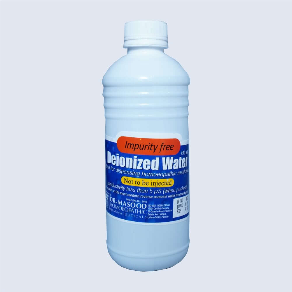 deionized water - Dr. Masood Homoeopathic Pharmaceuticals