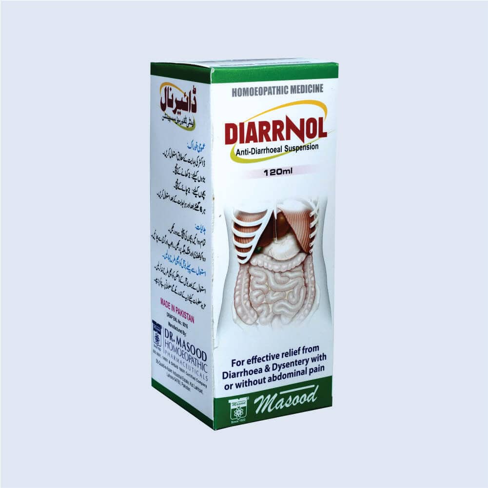 Diarrnol - Homeopathic Syrup for Diarrhoea- Lose Motion-Dysentary- Dr. Masood homeopathic 